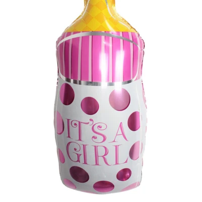 Luftballon Rosa Babyflasche 27 cm
