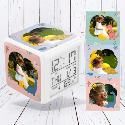 Digitale Uhr - Dinosaurier