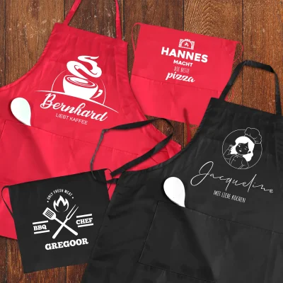 Personalisierte Küchenschürze