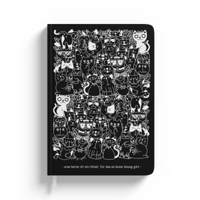 Personalisiertes Notizbuch - Mit Katzen