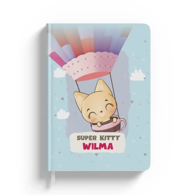 Personalisiertes Notizbuch - Super Kitty