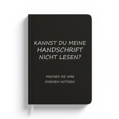 Personalisiertes Notizbuch - Can`t read