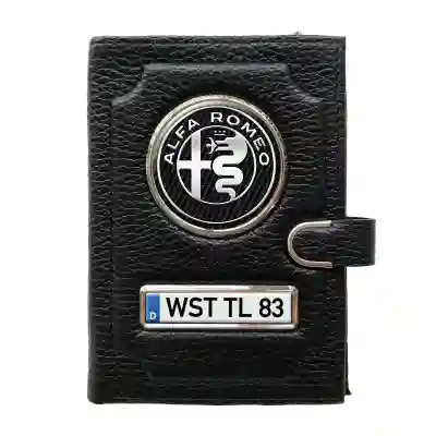 Geldbörse mit Geldfach mit Clip - Alfa Romeo Silver