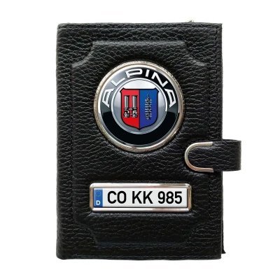 Geldbörse mit Geldfach mit Clip - Alpina