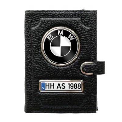 Geldbörse mit Geldfach mit Clip - BMW-Black