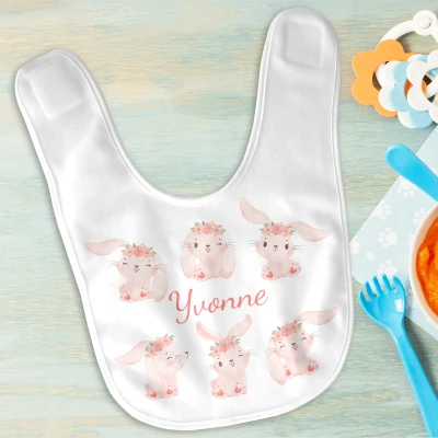 Lätzchen - Rosa Kaninchen