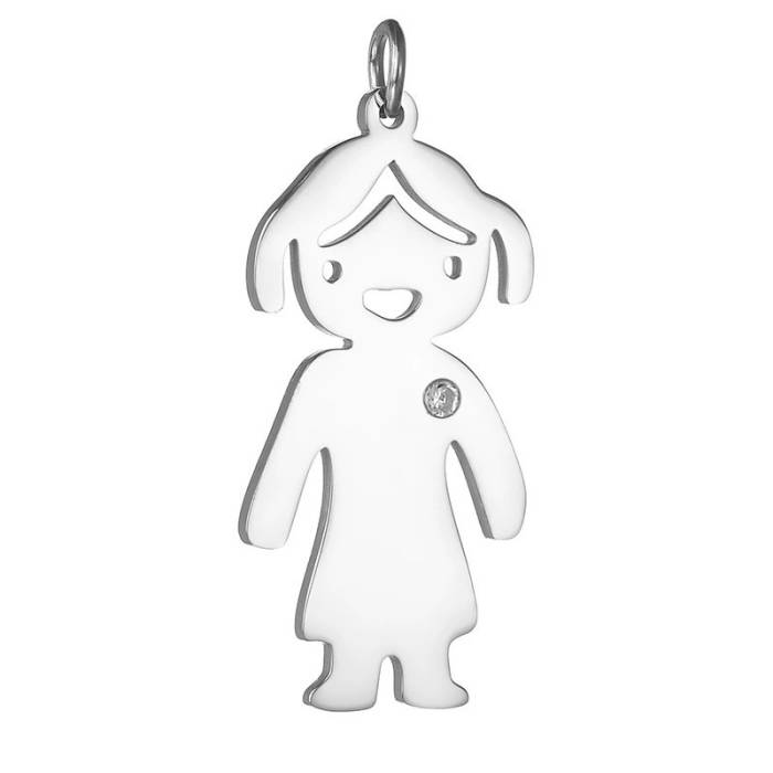 Personalisierte Halskette mit den Namen der Kinder