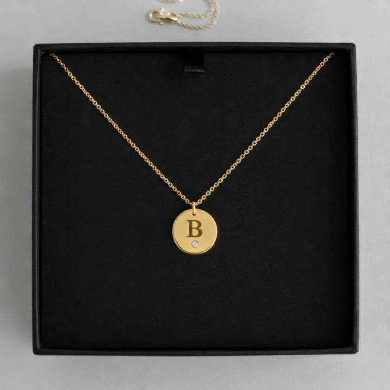 Personalisierte Halskette mit Initiale