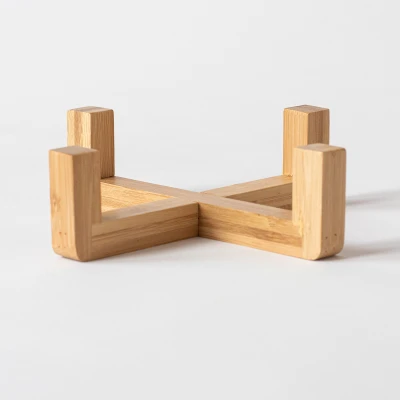 Bambushalter für Keramikschüssel