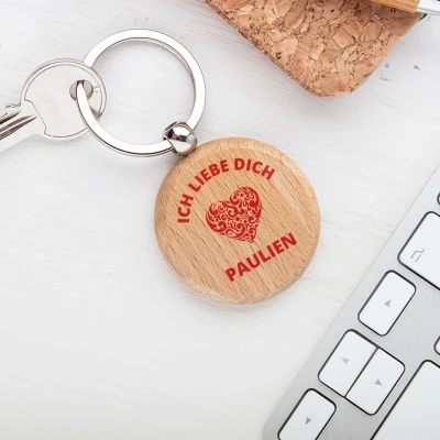 Schlüsselanhänger aus Holz