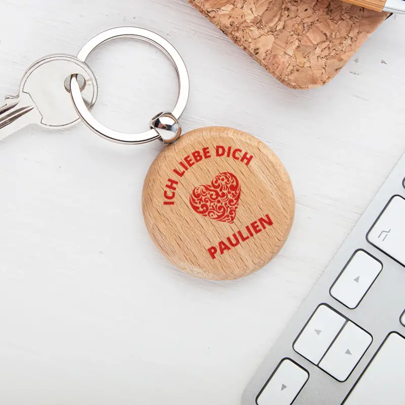 Schlüsselanhänger aus Holz