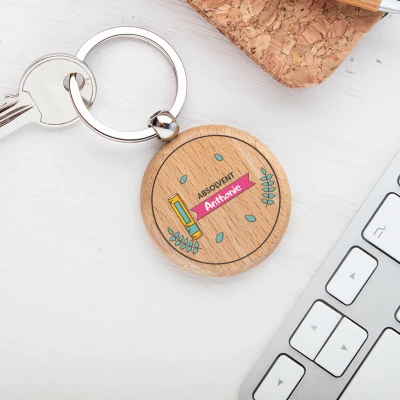 Schlüsselanhänger aus Holz - Promotionsleiterin
