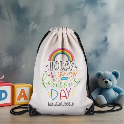 Personalisierter Rucksack - Blumen