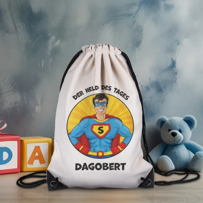 Personalisierter Rucksack - Held des Tages