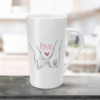 Personalisierte Lattetasse 470ml - Liebe