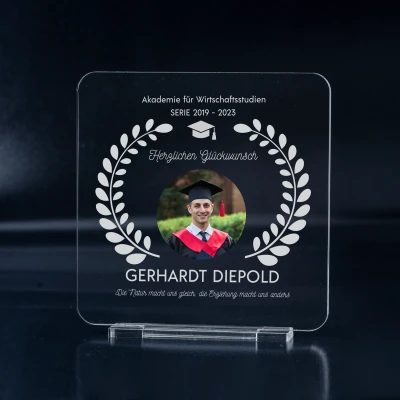 Personalisierte Trophäe - Abschlussfeier