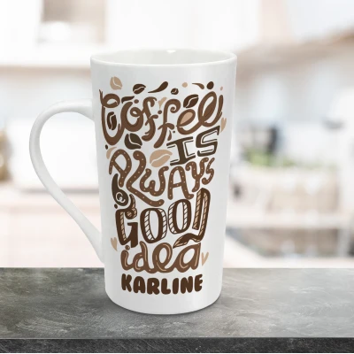 Personalisierte Lattetasse 470ml - Kaffee ist immer eine gute Idee