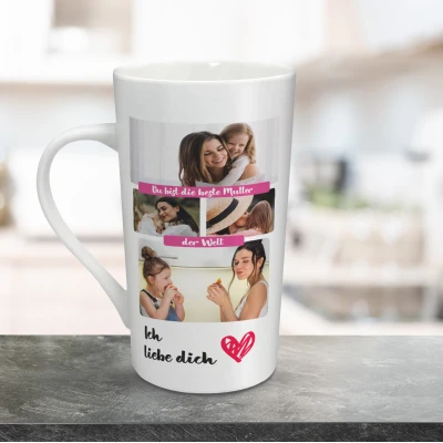 Personalisierte Lattetasse 470ml - Beste Mama