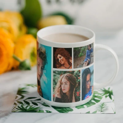 Personalisierte Tasse mit 5 Fotos
