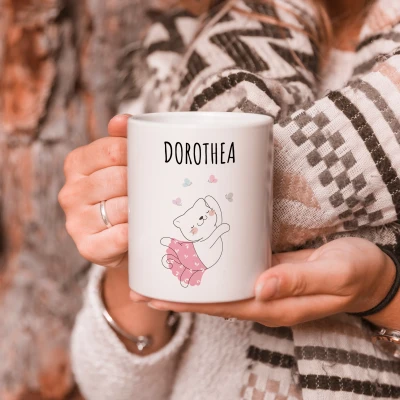 Personalisierte Tasse mit Ballerina