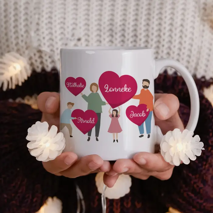 Personalisierte Tasse - Meine Familie ist alles!