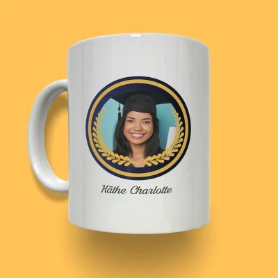 Personalisierte Tasse - Abschluss mit Foto und Text