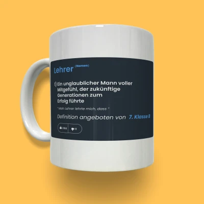 Personalisierte Tasse - Definition des Lehrers