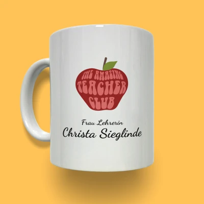 Personalisierte Tasse - Amazing Teacher Club