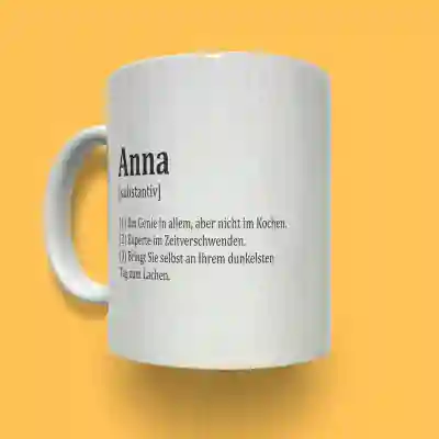 Personalisierter Keramikbecher - Name Dex