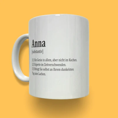 Personalisierter Keramikbecher - Name Dex