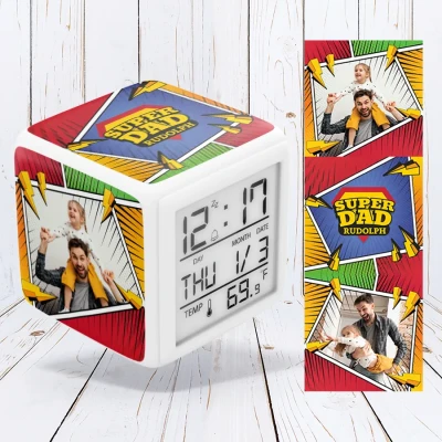 Digitale Uhr - Super Papa