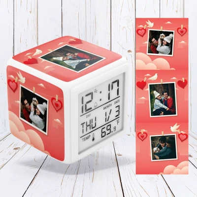 Digitale Uhr - Momente der Liebe