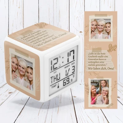 Digitale Uhr - Liebe deine Großeltern