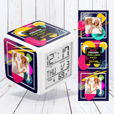 Digitale Uhr - Freundschaft