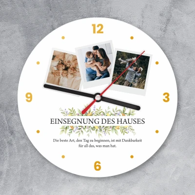 Wanduhr - Segen des Hauses