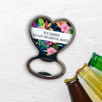 Öffner (Herz) - Alles Gute, Blumig