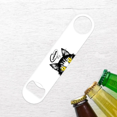 Öffner Lang - Katze mit dem Namen des Besitzers