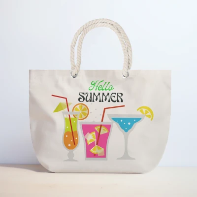 Personalisierte Strandtasche - Hello Summer