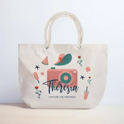 Personalisierte Strandtasche - Capture the memories
