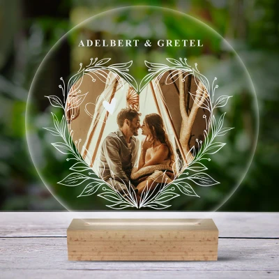 3D-LED-Lampe - Für Ihn und Sie