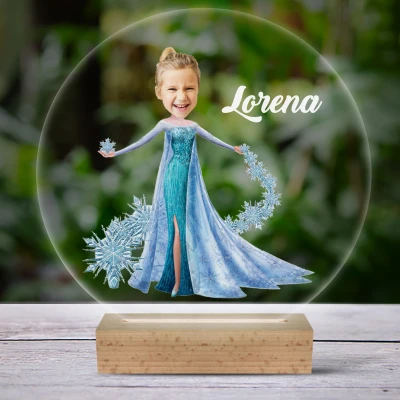 3D-LED-Lampe - Elsa