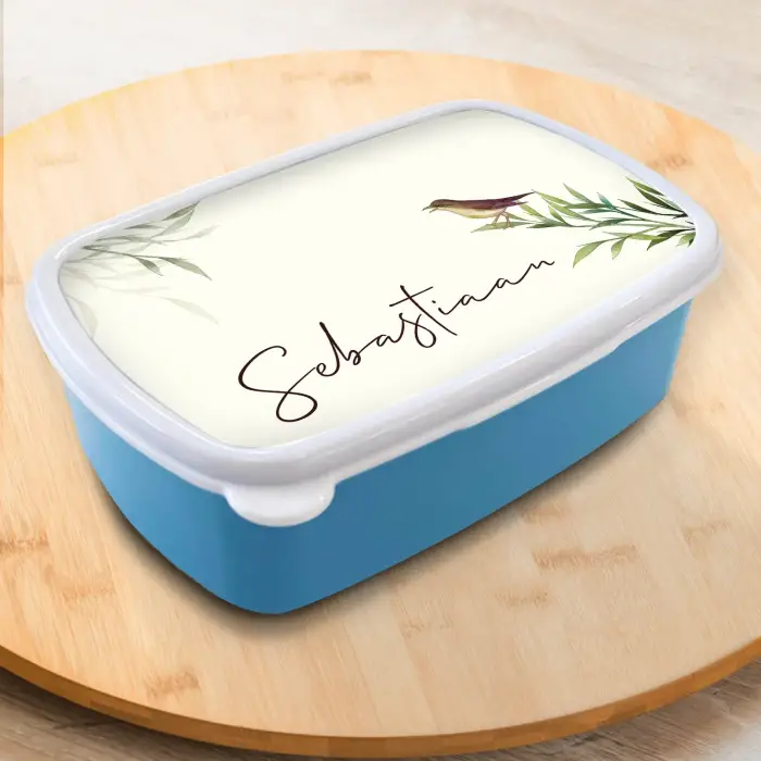 Brotdosen - mit Blättern und deinem Namen