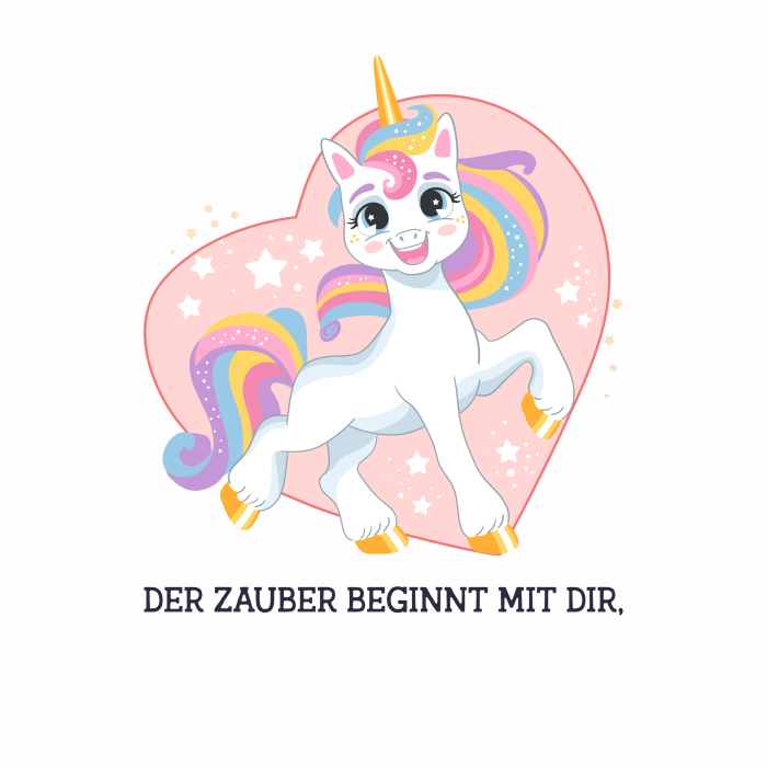 Handtuch für personalisierte Lunchbox - Einhorn