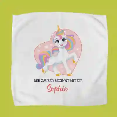 Handtuch für personalisierte Lunchbox - Einhorn