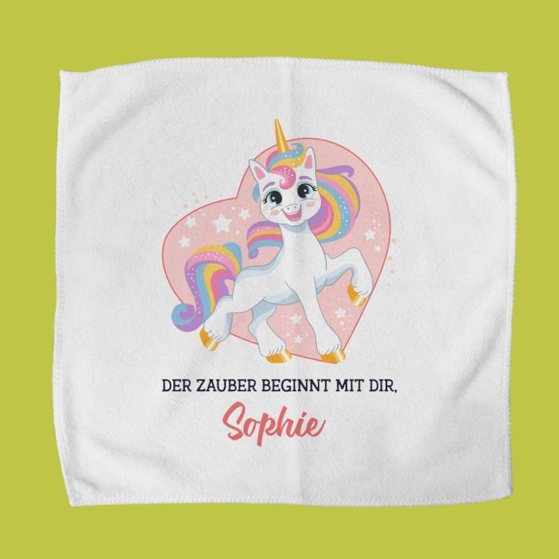 Handtuch für personalisierte Lunchbox - Einhorn