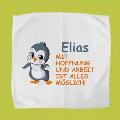 Handtuch für personalisierte Lunchbox - Pinguin