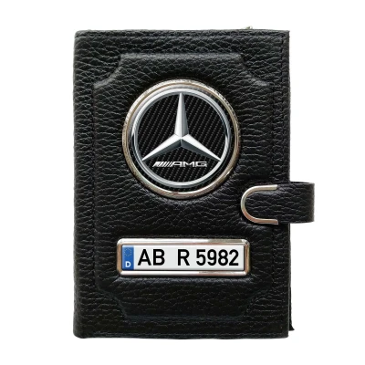 Geldbörse mit Geldfach mit Clip - Mercedes Benz AMG
