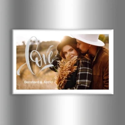 Personalisierter Kühlschrankmagnet - Liebe