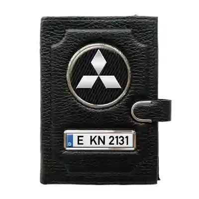 Geldbörse mit Geldfach mit Clip - Mitsubishi Silver