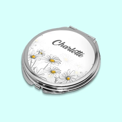 Taschenspiegel - Mit Blümchen